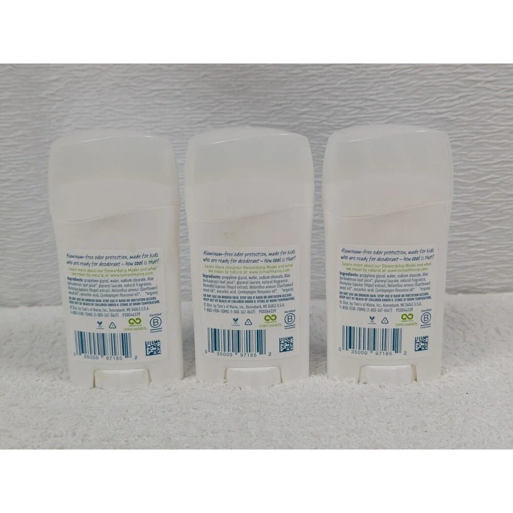 Tom's Of Maine - Wicked Cool - Natural Kids Freestyle Deodorant - 3 Pack